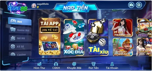 Trải nghiệm chơi game bài Saga88 ngay hôm nay