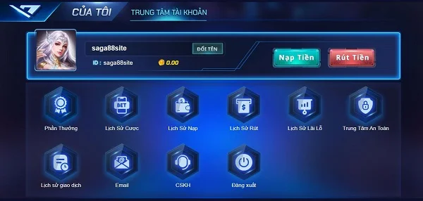 Thực hiện rút tiền an toàn tại Saga88