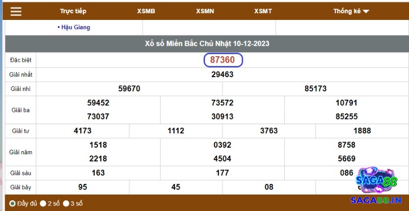 Tham gia dự đoán 3 càng xổ số mb thông qua tổng giải đb