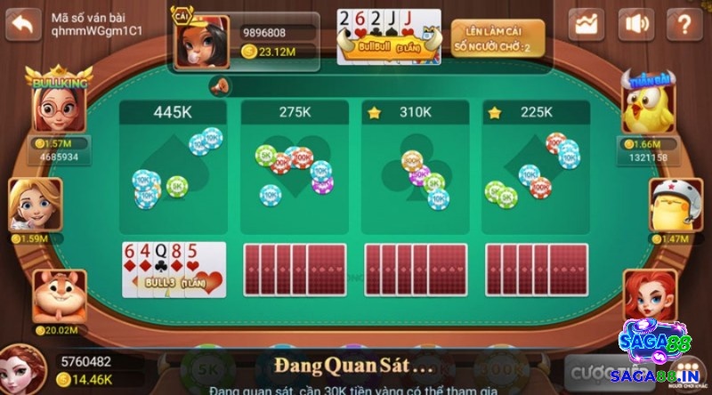 Anh em đặt cược vào 4 cửa trong game