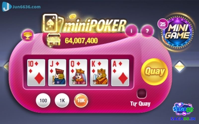 Cùng Saga88.in tìm hiểu chi tiết về luật chơi Mini Poker nhé