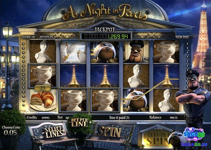 A Night in Paris: Slot về chống tội phạm của Betsoft