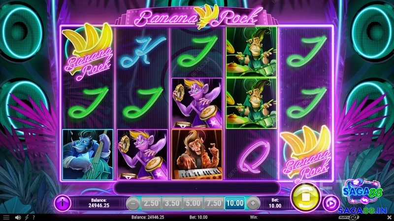 Cách chơi game slot Banana Rock rất đơn giản