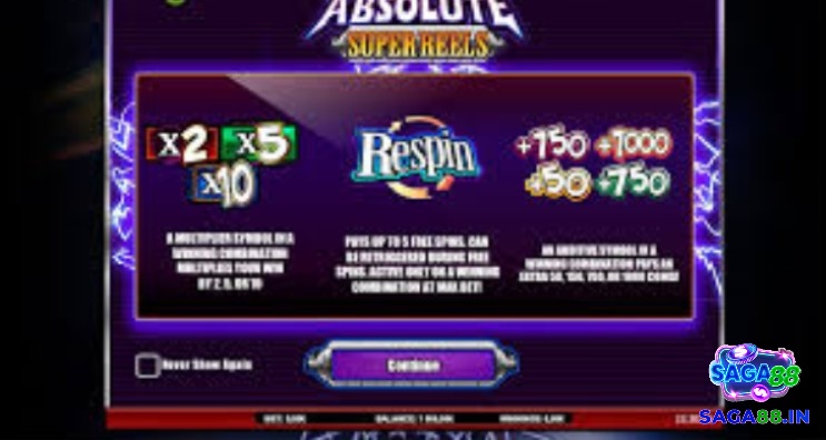 Biểu tượng trong game Absolute Super Reels Hot Jackpot