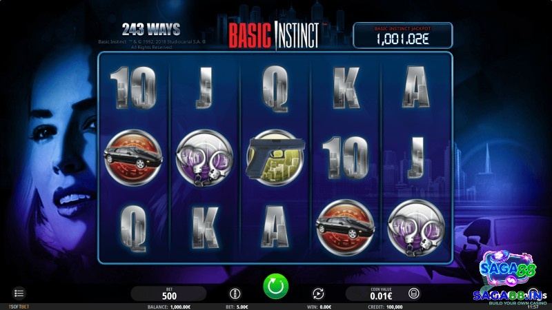 Basic Instinct Slot lấy cảm hứng từ bộ phim Hollywood đình đám cùng tên